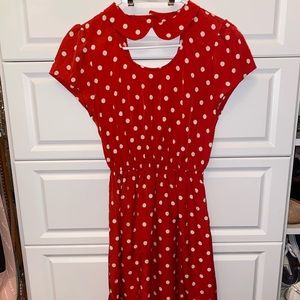 Polka Dot Collared Dress